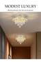 DUNISO Crystal Ceiling Lamp, Corridor Lamp, Entrance Lamp, 30cm Three-Color Variable Light, Balcony - 4