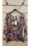 Italian Mercerized Blouse with Mixed Pattern Print - 2