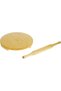 Bisbell Wooden Rolling Pin and Board Set, 10 Inch, Wooden,Chakla Belan, Roti Roller, Chapati Maker, - 4
