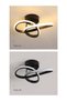 DUNISO LED Ceiling Light，Adjustable Flush Mount Chandelier，Tri Color Dimming Acrylic Modern Hallway - 4