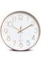Qiccijoo Wall Clock 12-inch Silent Non-Ticking Round Wall Clocks Battery Operated Easy to Read for L