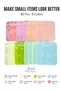 Stardust Boutique 80 Pcs Colorful Resealable Press-Seal Bags, 8 Colors Clear Front Display Pouches,
