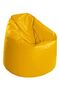 Luxe Bean Bag Yellow 80x50cm