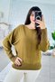 Boat Neck Knitwear Blouse 7K088 - 3
