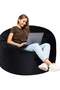 Comfy Classic Velvet Black Large Plush Bean Bag - 2