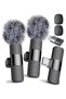 GUDOO Wireless Lavalier Microphone Compatible with iPhone iPad Android Phone Laptop Type-C Plug-Play