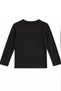 Girls' and Boys' Soft Viscose Fabric Flexible Black Pajama Set - 7