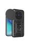 Case Compatible with Vivo X300, Sliding Camera Protection, Ring Magnet Tank Cover, Black