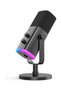 FIFINE XLR/USB Gaming Streaming Microphone, RGB PC Mic with Headphones Jack, Mute Button, Gain Knob,