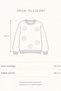 Women's Ecru Crew Neck Three-Dimensional Floral Appliqué Knit Sweater - 2