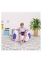 COMFY WHITE & PURPLE CLASSIC FOOTBALL BEAN BAG WITH BOUNCY VIRGIN BEANS FILLING - 3