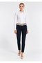 Women's White Long Sleeve Slim Shirt. - 4
