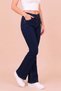 Women's High Waist Navy Blue Spanish Leg Jeans Lycra Jeans - 2