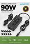 ARNOTEC 90W Universal Laptop Charger, 15V-20V Power Adapter, 10 Interchangeable Connectors, Compatib