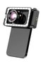 APEXEL New 4K HD 100mm Macro Lens with LED Fill Light, Universal Clip-On Micro Lens for iPhone 17/16