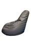 Luxe Decora PVC Tear Drop Bean Bag Grey 110cm - 2