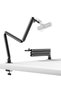 WALALLA Mic Arm for Lightweight Mics, Microphone Arm Rotatable, Storable Desk Mic Stand for Capacity