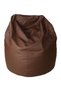 PVC Leather Bean Bag Brown 80x80x50cm