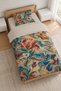Marble Bloom Marble Flower Patterned Digital Printed Single Duvet Cover Set - Without Sheets - 2