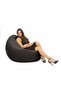 COMFY PVC LARGE BEAN BAG BLACK WITH VIRGIN BEANS FILLING - 2