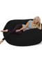 COMFY CLASSIC BEAN BAG VELVET BLACK XL WITH VIRGIN BEANS FILLING - 3