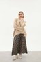 Women's Casual Knitted Crew Neck Oversize Sweater - 2