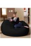 COMFY BLACK CLASSIC VELVET BEAN BAG XL WITH VIRGIN BEAN FILLING - 3