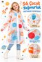 Stylish Patterned Unisex Children's Raincoat with Hood, Drawstring, Snap Buttons, Transparent, Lightweight, Waterproof Raincoat - 5