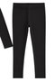 Girls' and Boys' Soft Viscose Fabric Flexible Black Pajama Set - 4