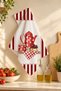Red Striped Dish Drying Towel 35X50 cm Cotton Patterned Kitchen Cloth - 5
