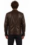 Tan Leather Men's Leather Coat - 4