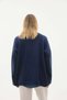 Women's Casual Knitted Crew Neck Oversize Sweater - 5