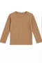 Girls' and Boys' Soft Rayon Fabric Flexible Beige Pajama Set - 4