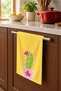 Tiny Cactus Dish Drying Towel 35X50 cm Cotton Patterned Kitchen Cloth - 2