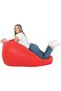 Comfy Red Pvc Large Classic Bean Bag With Bouncy Virgin Beans Filling - 3