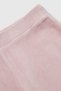 Girl's dusty rose plain palazzo pants with logo embroidered on the back - 3