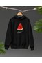 Palestine Themed Watermelon Printed Hooded Sweatshirt – Free Palestine