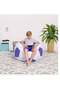 COMFY WHITE & PURPLE CLASSIC FOOTBALL PVC BEAN BAG - 2