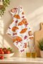 Croissant Cotton Kitchen Towel 35X50 cm Digital Printed Drying Cloth - 5