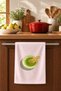 Matcha, Matcha Patterned Decorative Kitchen Towel 35X50 cm Digital Printed Cotton Hand Drying Cloth