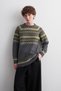 Nordic Patterned Knitwear Sweater Gray