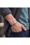 💎   Premium Shiny and Stylish Hematite Steel Natural Stone Leather Steel Men's Bracelet 31832B1D12 - 20 cm - 4