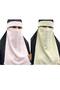2 Pieces Hijab Medina Silk Eye-Veiled Veil Niqab