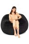 COMFY ULTRASOFT VIRGIN CLASSIC ADULT SIZE VELVET BLACK BEAN BAG - 4