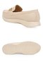 Buckle-Strap Lightweight Comfortable Cream Women's Classic Casual Shoes Loafer 067 26K Z - 5