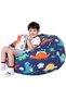 Arabest Dinosaur Stuffed Animal Storage Bean Bag Chair Cover - Premium Canvas Organizer with YKK Zip