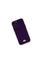 Apple iPhone 12 Pro Max Case Kelvin Silicone with Business Card Holder - Deep Purple - 3