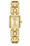 Milano Women's Wristwatch Gold Color Geometric Metal Cord Champagne Dial Rectangular Case Analog Watch 20 mm Case Diameter - 2