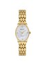 Milano Women's Wristwatch Gold Color Patterned Metal Cord White Dial Stone Detailed Oval Case Analog Watch 26 mm Case Diameter - 2