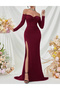 Rochie lunga, Visiniu - 2